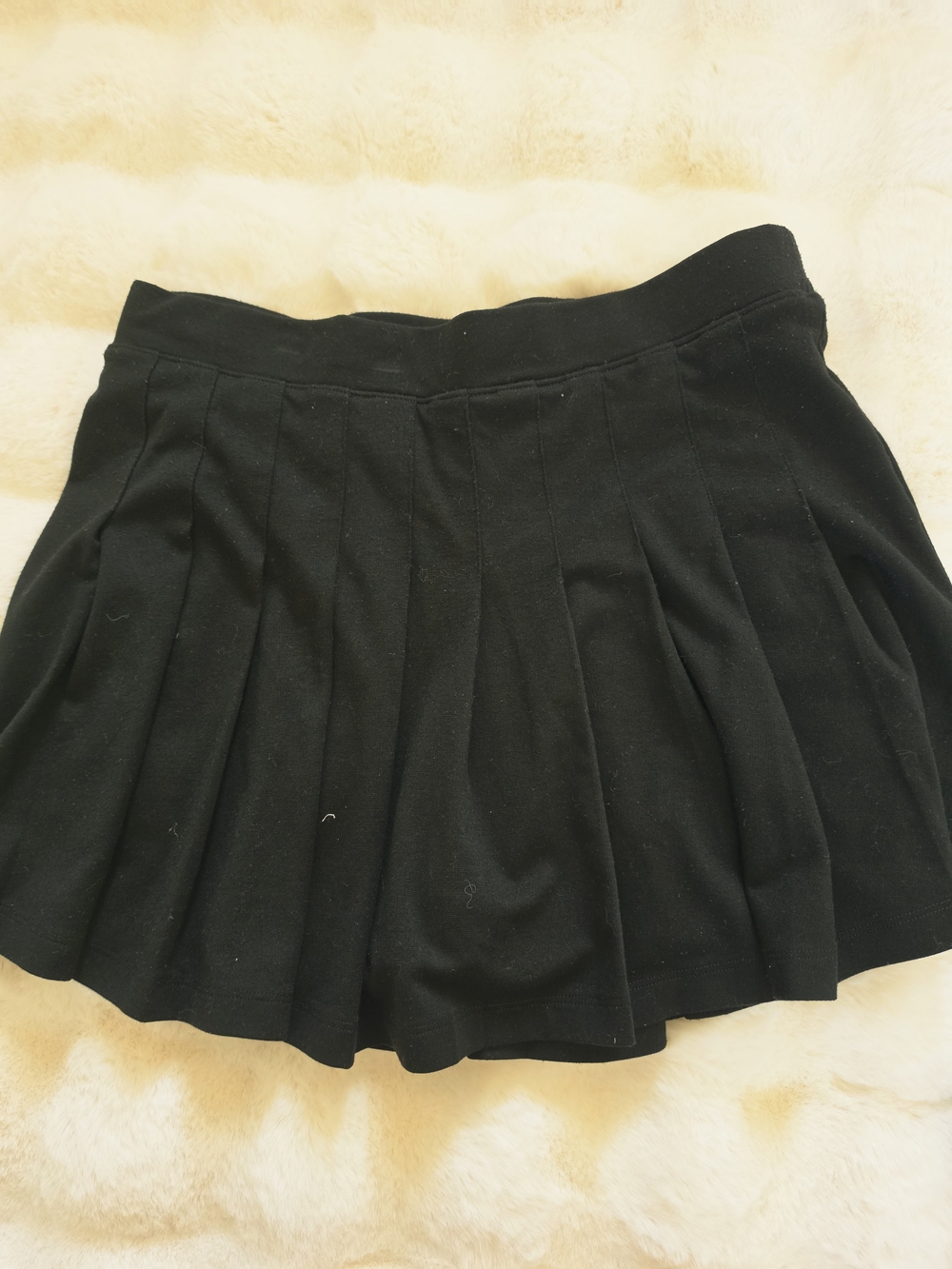 PINK Victoria's Secret Black Pleated Skater Skirt